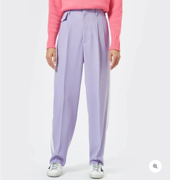 GOLDEN GOOSE Women's Sally Trouser Pants Size S (US Size 4) in Lilac Breeze